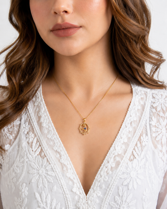 Vintage Wild Rose Necklace