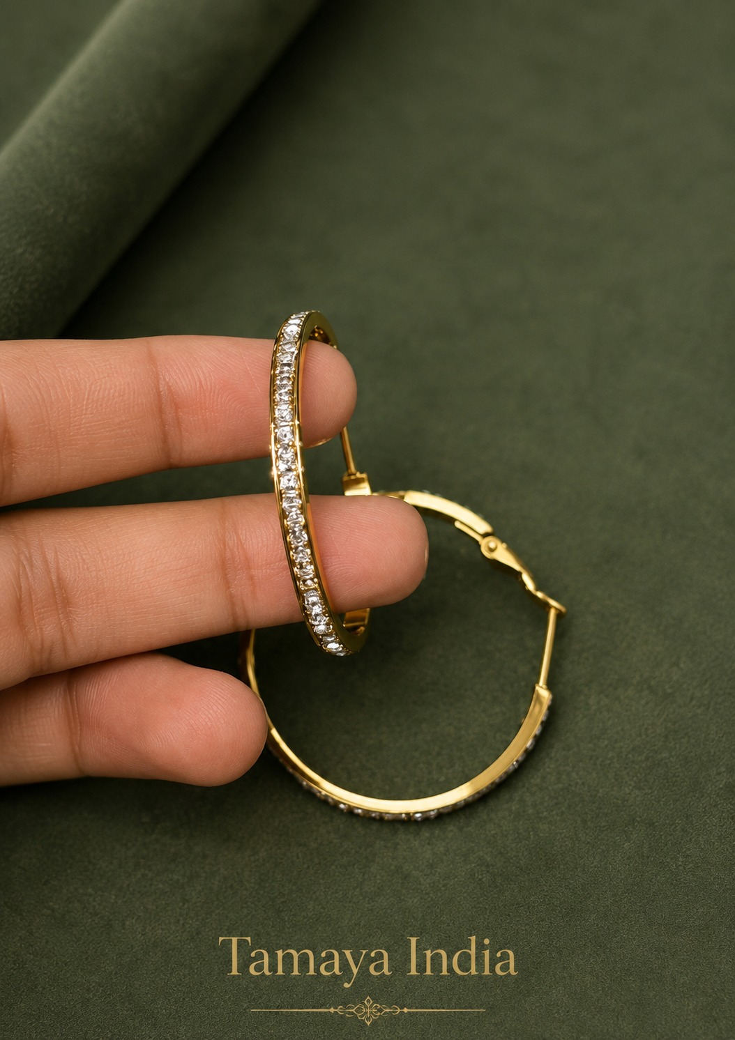 Zircon luxe Hoops