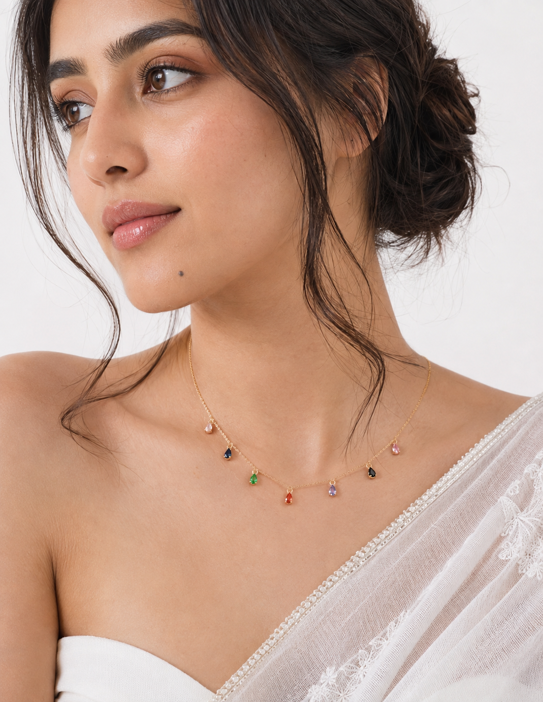 Navya Drops of Bling Necklace