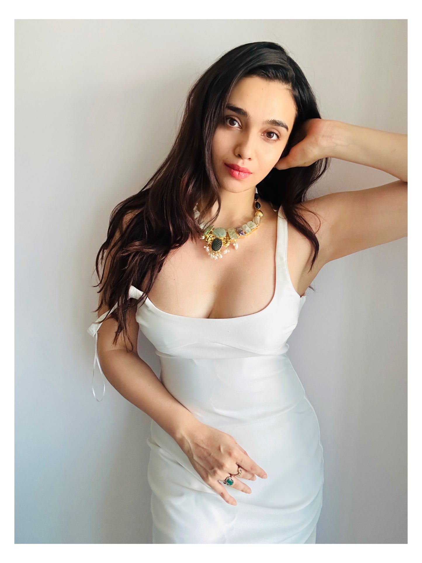 Aqua Raw Stone Choker