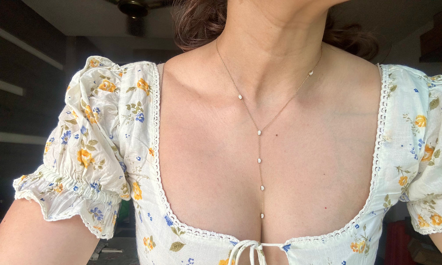 Pearls of Water Drop necklace