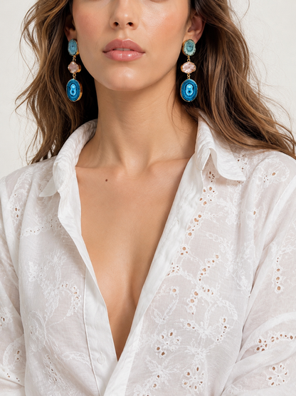 Turquoise Danglers