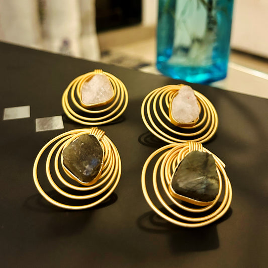 Loop whoop Statement earrings