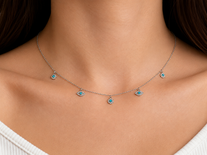 Evil Eye Turquoise Necklace