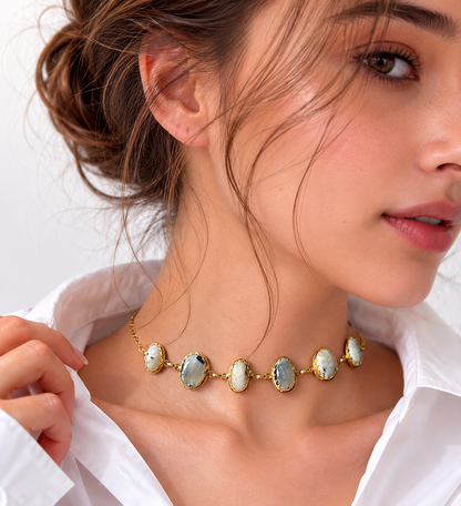 Ivory Crest Choker Necklace