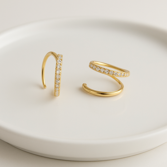 Zircon Illusion Earrings