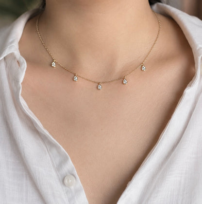 Tisca Drops of Bling Necklace