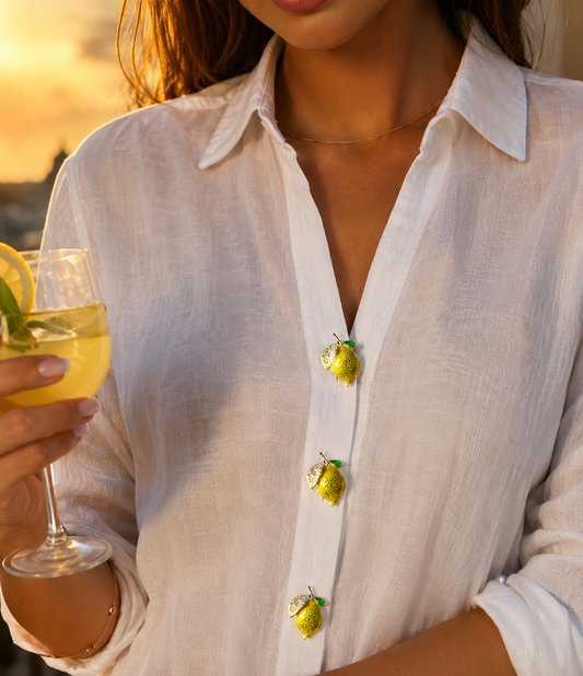 Amalfi Lemon Brooch