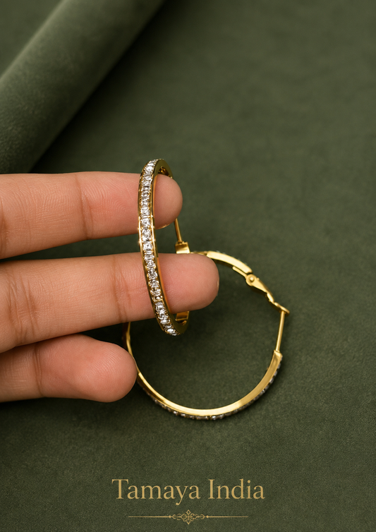 Zircon luxe Hoops