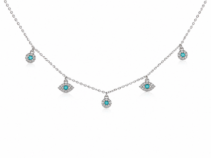 Evil Eye Turquoise Necklace