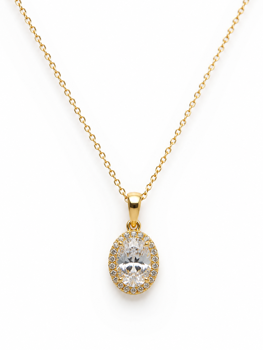 Ela Solitaire Necklace