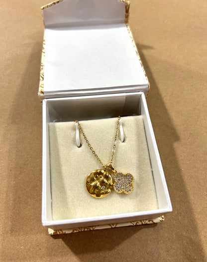 Clover N Moon Necklace