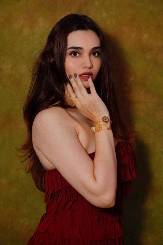 Rust Gold Bracelet Stack