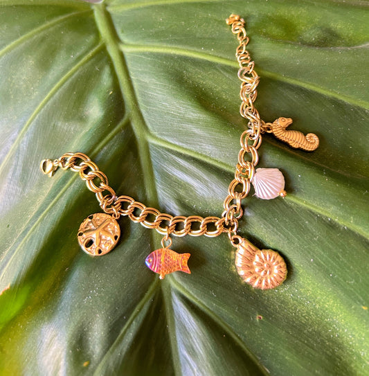 Neon Fish Charms Bracelet